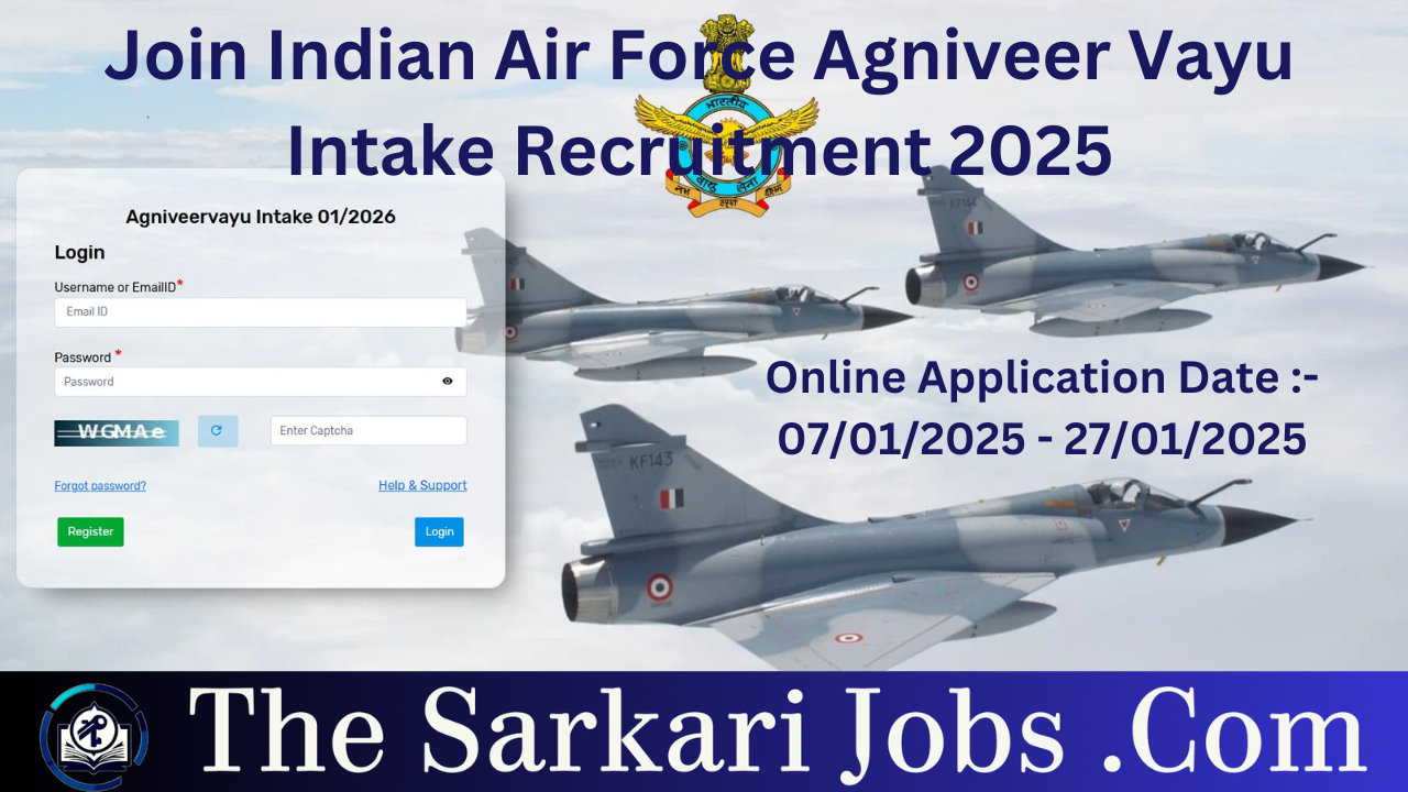 Join Indian Air Force Agniveer Vayu Intake Recruitment 2025